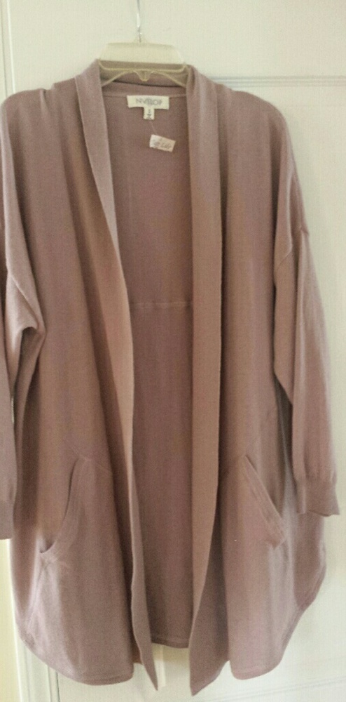 NWT dusty mauve 3/4 sleeve sweater size small